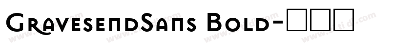 GravesendSans Bold字体转换